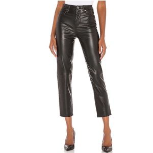 BLANKNYC Vegan Leather Straight Leg Baxter Pant in Need You Tonight